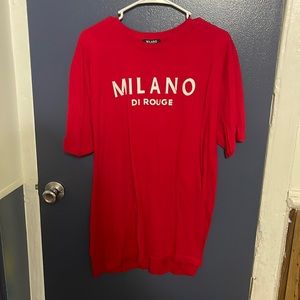 Red milano shirt